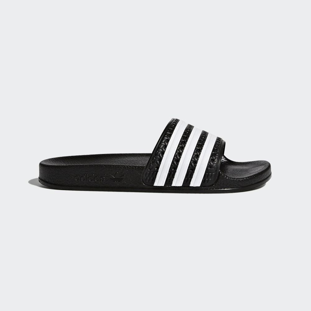 Papuci Adidas adilette Fete Romania - Negrii/Albi BA7130
